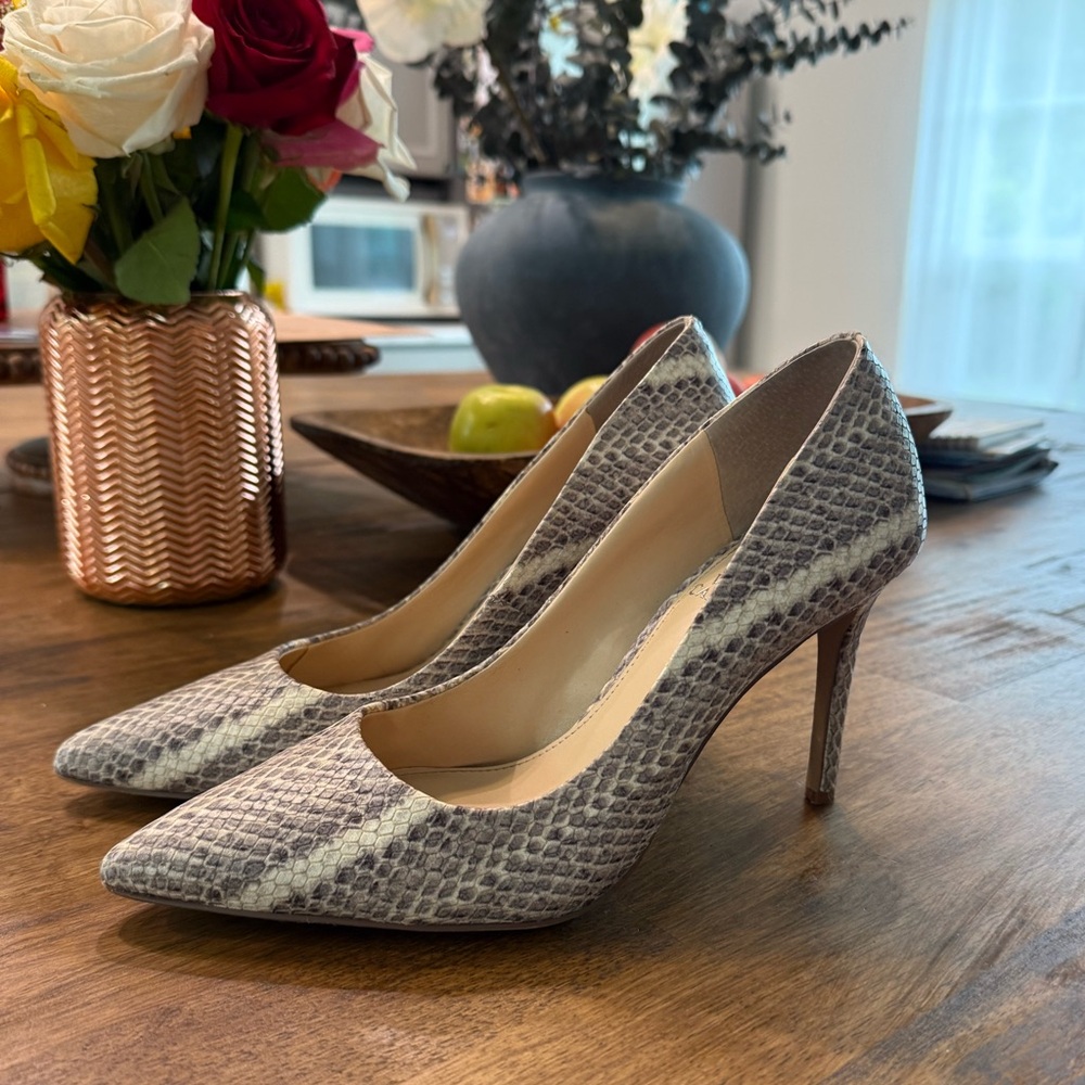 Vince Camuto Snakeskin Patterned Heels